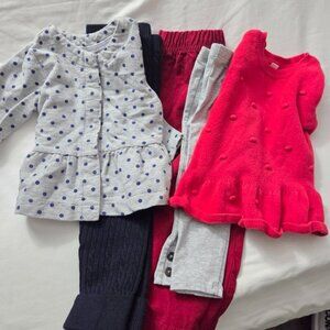 Toddler Girls Fall Clothing Lot Bundle 18-24M Carter's Old Navy